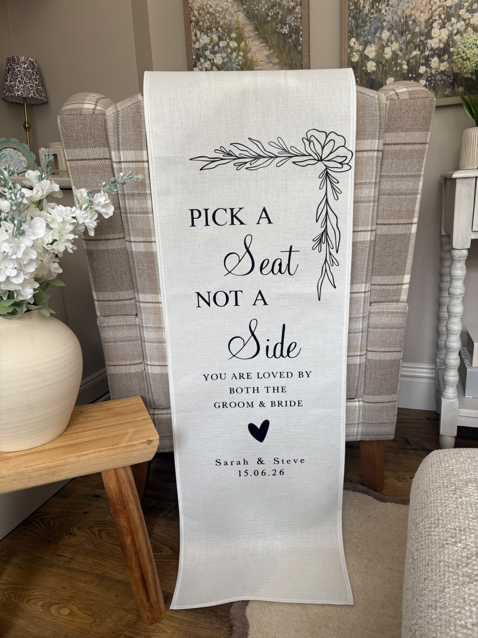 Pick a Seat Sign